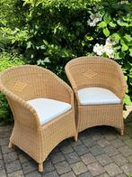 bruin rotan stoel, Huis en Inrichting, Fauteuils, Ophalen, Minder dan 75 cm, Riet of Rotan, Zo goed als nieuw