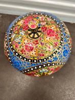 Papier-mâché decoratieve doos met bloemmotieven uit Kashmir, Ophalen of Verzenden