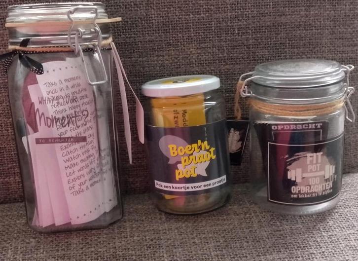 Kletspot, Boer'n Praat Pot, Fit Pot alle  3 voor € 5,-, Hobby en Vrije tijd, Gezelschapsspellen | Kaartspellen, Ophalen of Verzenden