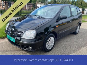 Nissan Almera Tino 1.8 Automaar 2005 Zwart nieuwe apk beschikbaar voor biedingen