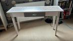 Sidetable wit met taupe, 120x35 cm, 72cm hoog, Ophalen, Gebruikt, 100 tot 150 cm, Landelijk