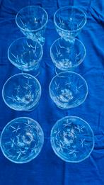 Kristallen Ijscoupes - Set van 8, Antiek en Kunst, Antiek | Glas en Kristal, Ophalen