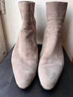 Panara elegante zacht grijze suede booties maat 38 hak 5 cm, Lage of Enkellaarzen, Ophalen of Verzenden, Zo goed als nieuw, Grijs