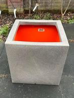 Titel: Capi Europe Bloempot - Smooth NL - 40x40 - Lichtgrijs, Ophalen, Kunststof, Minder dan 60 cm, Vierkant