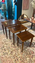 Prachtige vintage mimiset (klassiek?), Huis en Inrichting, Tafels | Bijzettafels, 55 tot 75 cm, Zo goed als nieuw, Vintage/klassiek