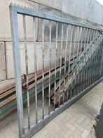 Ijzeren  schuifpoort, Tuin en Terras, Tuinhekken en Hekwerk, Ophalen, Gebruikt, IJzer, Spijlenhekwerk