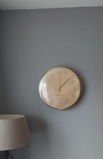 Riverdale Klok - Goudkleurig - 40cm, Huis en Inrichting, Ophalen, Zo goed als nieuw, Analoog, Wandklok