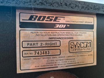 Bose 301 Direct Reflecting Speakers beschikbaar voor biedingen