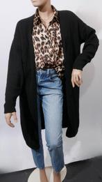 BY BAR zwart lang wollen vest maat L, Ophalen of Verzenden, Zo goed als nieuw, Maat 42/44 (L), Zwart