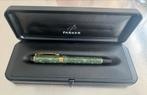 Parker Duofold 18k Jade Green International vulpen, Ophalen of Verzenden