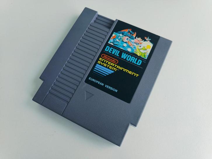 Devil World PAL B Origineel Nintendo NES 5 SCREW, Spelcomputers en Games, Games | Nintendo NES, Gebruikt, Avontuur en Actie, 1 speler