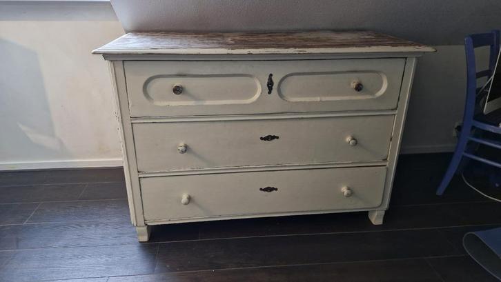 Commode/ladenkast vintage, Huis en Inrichting, Kasten | Ladekasten, Gebruikt, Minder dan 100 cm, 100 tot 150 cm, 25 tot 50 cm