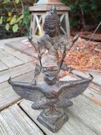 Antiek Laos Bronzen Garuda & Krishna Beeld, Ophalen of Verzenden