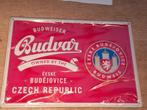 reclamebord Budweiser Budvar (nieuw in verpakking), Ophalen of Verzenden, Nieuw, Reclamebord, Plaat of Schild, Overige merken