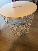 Leuk bijzettafeltje / opbergmand, Huis en Inrichting, Tafels | Bijzettafels, Ophalen, Minder dan 45 cm, Minder dan 55 cm, Metaal of Aluminium