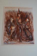 KEES ANDREA HARLEKIJN JONGENS MET VLIEGER 1947 Gesign. SP1, Antiek en Kunst, Verzenden