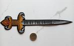 Slayer die by the sword shaped patch 28-- 7.5 x 25 cm, Verzenden, Nieuw, Kleding