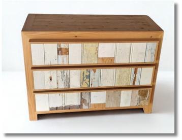 Lade Kast sloophout Piet Hein Eek 3-Ladenkast in sloophout beschikbaar voor biedingen