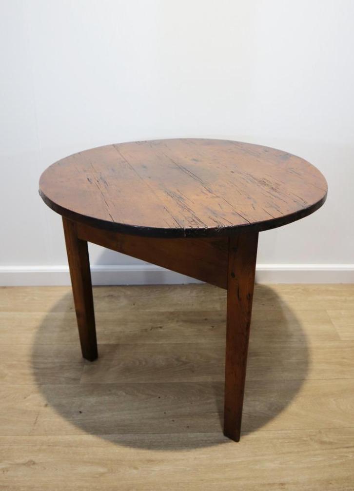 Antieke Engelse crickettafel, bijzettafeltje, Antiek en Kunst, Antiek | Meubels | Tafels, Ophalen of Verzenden