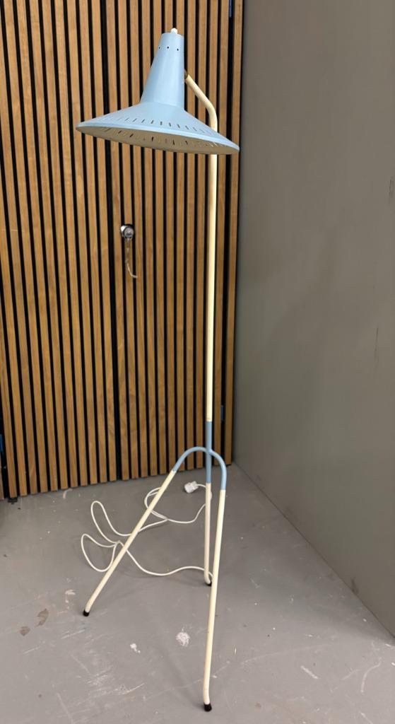 Vintage Grasshopper vloerlamp jaren '50, Huis en Inrichting, Lampen | Vloerlampen, Gebruikt, 150 tot 200 cm, Metaal, Ophalen