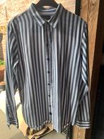 Gestreept overhemd van Gabba - Zo goed als nieuw! Maat M, Kleding | Heren, Ophalen of Verzenden, Zo goed als nieuw, Blauw, Overige halswijdtes