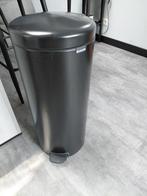 Brabantia prullenbak 30L - Mat Zwart, Huis en Inrichting, Ophalen, Met pedaal, 50 tot 75 cm, Zo goed als nieuw