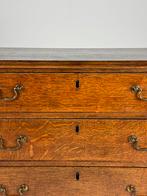 Engelse Ladekast Commode eiken 18e eeuw, Huis en Inrichting, Kasten | Ladekasten, Ophalen, Gebruikt, 25 tot 50 cm, Minder dan 100 cm