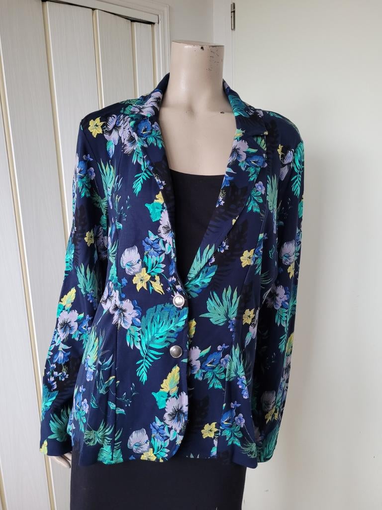 Tramontana blazer XXL/44 bloemenprint Nieuw, Blauw, Tramontana, Maat 46/48 (XL) of groter, Nieuw