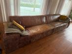 Lederen deelbare  bank - Stijlvolle zitplaats, Ophalen, Gebruikt, Rechte bank, 200 tot 250 cm