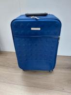 Blauwe rolkoffer, Ophalen, Zo goed als nieuw, Hard kunststof, 50 tot 60 cm