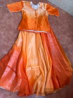 Prachtige Indiase Kleding Set, Maat 38/40 (M), Oranje, Ophalen of Verzenden, Zo goed als nieuw