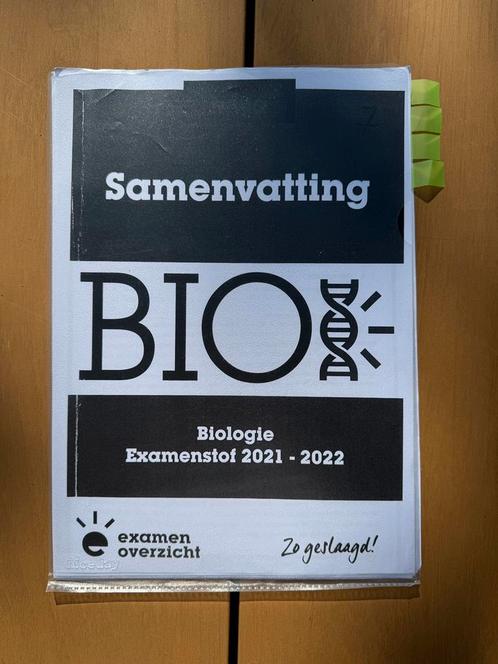 Examenoverzicht - samenvatting Biologie, Boeken, Schoolboeken, Zo goed als nieuw, Biologie, HAVO, Ophalen