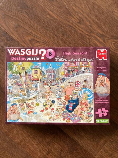 Wasgij Puzzel Destiny Retro nr. 8  Hoog Seizoen 1000 stukjes, Hobby en Vrije tijd, Denksport en Puzzels, Zo goed als nieuw, Ophalen of Verzenden