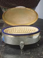Antiek klassiek stijlvol juwelen kistje zilver gekeurd, Antiek en Kunst, Ophalen of Verzenden