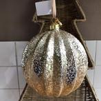 Riviera Maison Grote Kerstbal goud glas nieuw, Ophalen of Verzenden, Nieuw