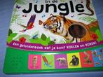 Jungle geluidenboek, Boeken, Ophalen of Verzenden, Zo goed als nieuw, Uitklap-, Voel- of Ontdekboek, 3 tot 4 jaar
