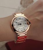 Cartier Ballon Blue Horloge, Ophalen of Verzenden, Zo goed als nieuw, 17 tot 18, Dame