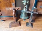 2 kruisbeelden op voet / 36 cm. & 40 cm. / Eikenhout, Antiek en Kunst, Ophalen of Verzenden