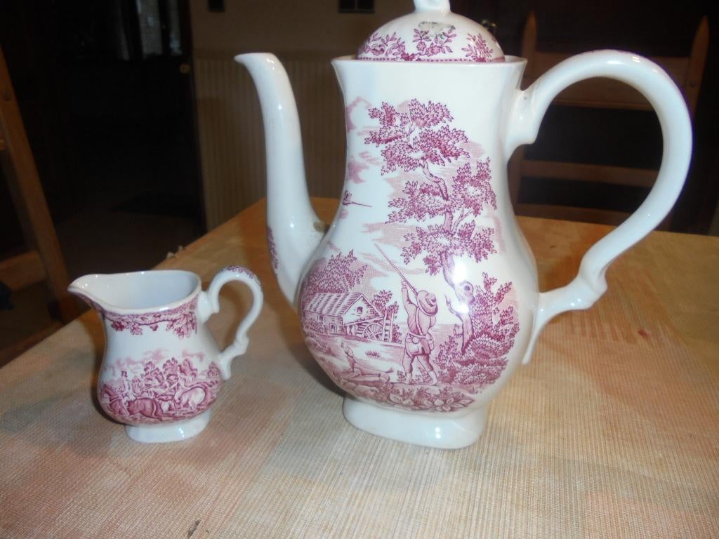 engelse koffiepot en melkkannetje, Antiek en Kunst, Ophalen of Verzenden