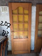 Massief houten deur om op te knappen, 207x83, Ophalen, Gebruikt, 80 tot 100 cm, Binnendeur