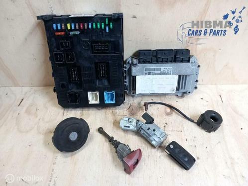 Citroen C4 I 1.6-16V Slotenset + ECU 9657595880 2004 - 2010, Auto-onderdelen, Elektronica en Kabels, Gebruikt, Ophalen of Verzenden