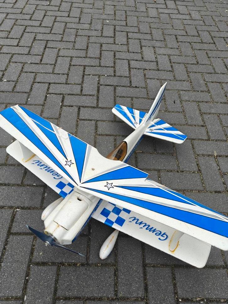 Multiplex Gemini foam rc vliegtuig dubbeldekker, Hobby en Vrije tijd, Modelbouw | Radiografisch | Vliegtuigen, Zo goed als nieuw