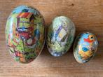 Vintage kartonnen paaseieren, Diversen, Pasen, Ophalen of Verzenden, Gebruikt