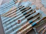 Penselen etui Wereldkaart blauw 5, Ophalen of Verzenden, Nieuw, Materiaal