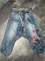 Blauwe dames jeans harem / baggy broek Desigual 28 / M, Blauw, Ophalen of Verzenden, Zo goed als nieuw, W28 - W29 (confectie 36)