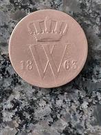 1 cent 1863 zie foto's, Postzegels en Munten, Munten | Nederland, Ophalen of Verzenden, Koning Willem III, 1 cent