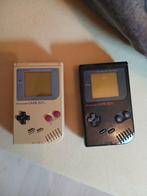 2x Gameboy Classic Zwart & Grijs - Met Tetris, Spelcomputers en Games, Spelcomputers | Nintendo Game Boy, Ophalen, Gebruikt, Game Boy Classic