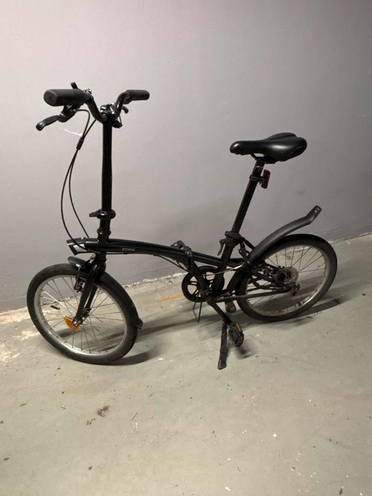 Zwarte Vouwfiets - Ideaal voor de Stad!, Fietsen en Brommers, Fietsen | Vouwfietsen, Gebruikt, Dames, Overige merken, 16 tot 18 inch