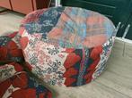 prachtige poef met 2 bijpassende kussentjes, zitzakvulling, Huis en Inrichting, Ophalen, Gebruikt, Minder dan 50 cm, 50 tot 75 cm