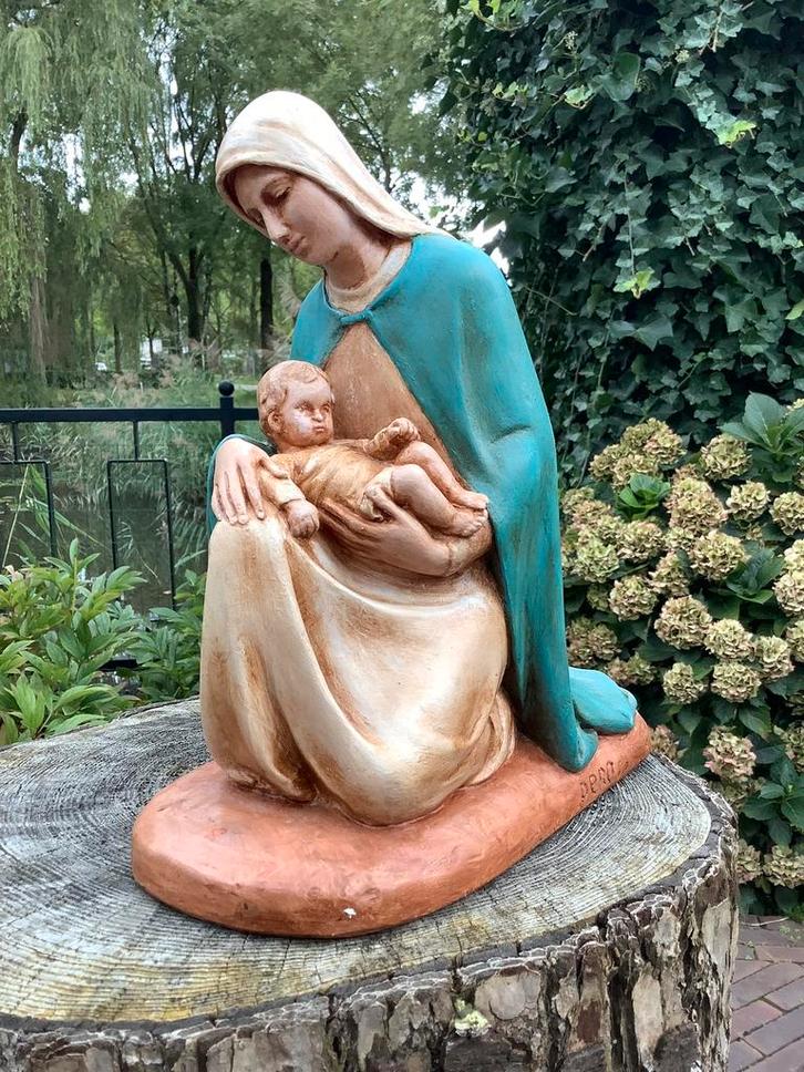 Prachtig Mariabeeld ❤️ Maria met Kindje, Antiek en Kunst, Antiek | Religie, Ophalen of Verzenden